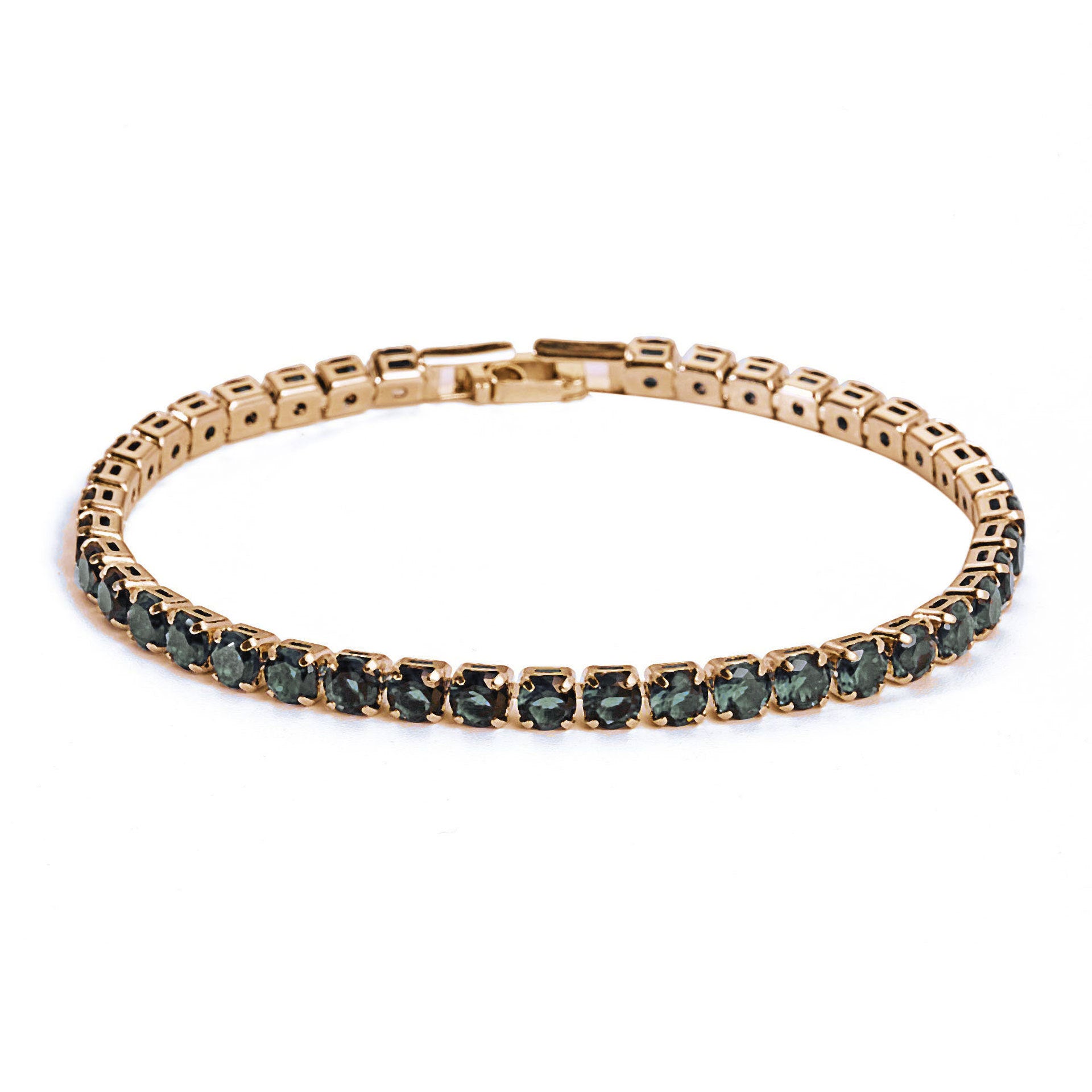 Wholesale Crystal Rose Gold Colored Zirconia Bracelet